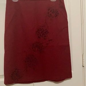 Red Ann Taylor loft skirt